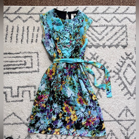 Beautiful Floral Ruffle Dress - Picture 3 of 4